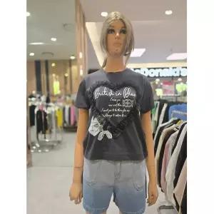 [에고이스트] 하트 러플 그래픽 반팔 티셔츠 ER2OTH-67 690888