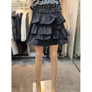 [에고이스트] 아일렛 장식 언발 플리츠 미니 스커트 ES1WS-762 690834