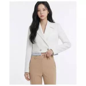 에고이스트 테일러드 베이직 크롭 자켓 아이보리 EP2WJ364 690556