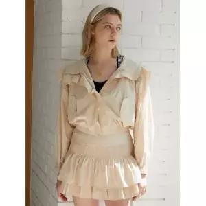 [66사이즈특가][에고이스트]러플 장식 후드 집업 점퍼 EN2WZ363 690465