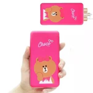 보조배터리 산업용 충전 라인프렌즈 슬림 배터리 초코 파워