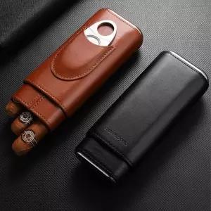 휴대용 시가케이스 가죽 파우치 여행용 포켓