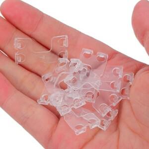 호환 30개 블라인드 장식 고정 클립 발란스 ABS 3x2x1 행거 헤더용 가정용 액세서리