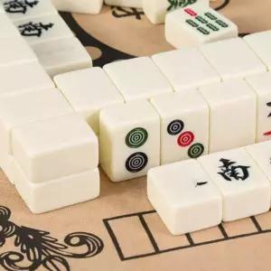 마작세트 마작패 보드게임 대형 투명패 고급 휴대용 마작