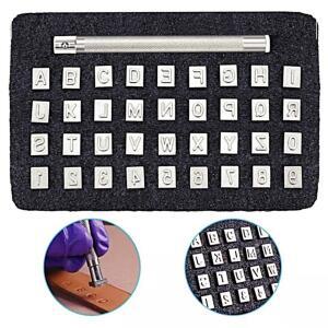 [2개구성] 이니셜 알파벳 가죽 공예 펀치 숫자 6.5mm 각인 DIY mplat HWDEE2EC