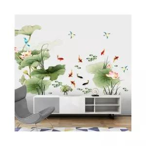 루미나D 스티커 인테리어 홈데코 포인트 연꽃 금붕어 현관