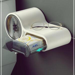 [2개구성] 휴지 키밍 커버 북유럽 티슈케이스 욕실선반 거실 각티슈 원형 수납 롤티슈 건반 LW9475F7