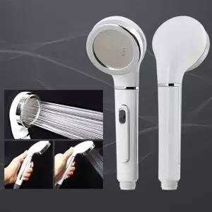 수압상승욕실샤워기 화이트샤워기 누수방지 버튼식샤워기