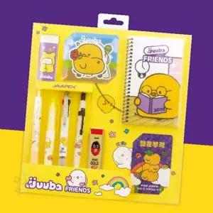 초등학생 문구류 패키지 캐릭터 프린팅 볼펜 샤프 노트 메모지 스티커 학습용품
