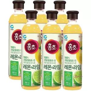 대상 청정원 홍초 900mlx6개입 레몬라임klm088