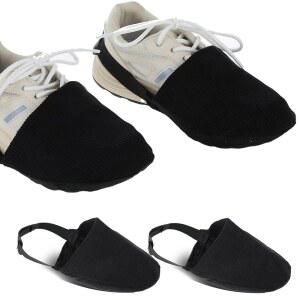 남성용 완무 2팩 볼링화 커버, 슬라이더 액세서리, 원 사이즈는 대부분의 남성과 여성 블랙에게 맞습니다