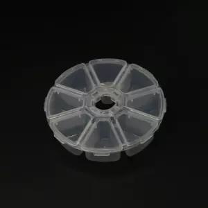 원형 8칸 초등과학 씨앗 비즈 보관 플라스틱 케이스