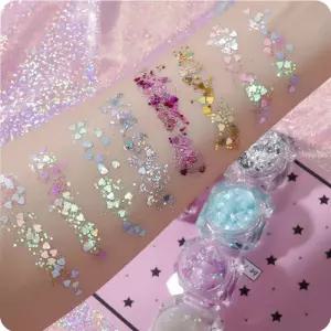 얼굴 메이크업 스티커 글리터 무대 아이 큐빅 진주