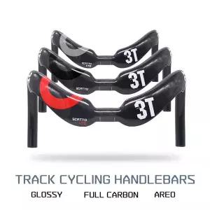 TOP 3T 사이클링 SCATTO LTD 트랙 바 풀 카본 로드 핸들바 글로스 31.8mm370mm385mm 트랙 스프린터 바