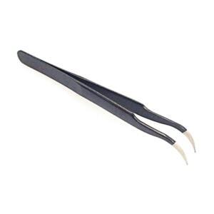 [2개구성] 엑소 반도체 정 둥근 얇은 다꾸 TWEEZER 용 핀셋 밀 전기 120mm 큰 ESD 미세 에폭시 LW9C75F2