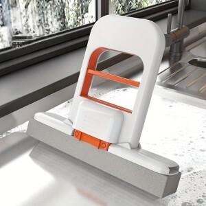 호환 2/8개 셀프 스퀴징 데스크탑  핸드헬드 스펀지 가정용 욕실 주방 접이식 테이블탑 스크러버 미니 청소