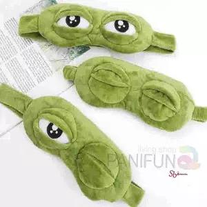 여행용 슬픈 휴대용 개구리 안대 디자인 편안한 휴대용기내용 마스크 부드러운 고급uvw635