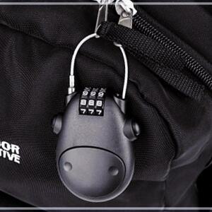 [2개구성] 카우 도난방지 비밀번호 다이얼 커 사물함 여행가방 킥보드 오토바이 헬멧 와이어 KWC2D136
