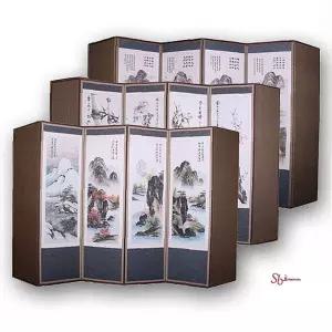 두레공예사 6폭 추사 커버포함 병풍zab344