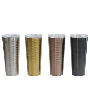 [2개구성] 겁 수입 물 이중 예쁜 컵 잔 업소용 스테인 510ml_실버 스텐 진공 레스 스뎅 스댕 HW7B0F02