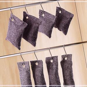 나무 탈취 주머니 8p세트 활성탄 냉장고 공기정화 제습 냄새제거 습기제거 차량 숯 대 KWEB2163