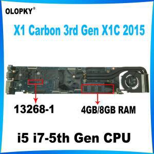 Lenovo ThinkPad X1 Carbon 3세대 2015 노트북 마더보드 i5 i7-5th Gen CPU 4GB/8GB RAM용 LMQ-2 MB 13268-