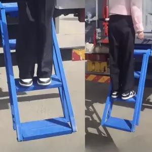 탑차사다리 접이식 발판 대형차 높은 화물차 츄레라