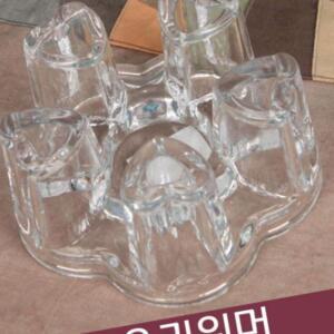 [2개구성] 하트 S 물온도유지 다도용품 다도구 유리 워머 EW0247A2