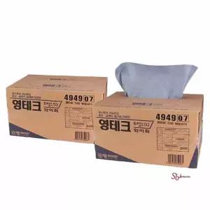 차량용 고급 공업 청소 제거용 타올 기름때 티슈 150매pqr206