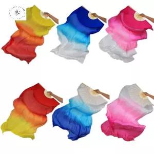 밸리댄스 너슬부채 펜베일 전장 춤사위 밸리댄스용품 무용용품 양손 실크