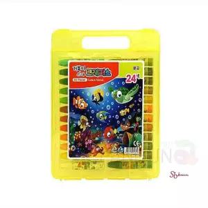 크레파스 유치원 유아미술도구 24색 어린이집 크래파스lmn287