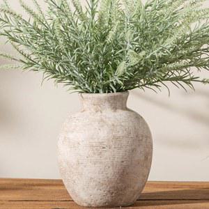 반셀리아 세라믹 꽃병 홈 데코 - 농가 테이블 바이스 소박한 빈티지 거실 주방 침실 장식, 하우스 북 선반 오피스 커피 데스크 다이닝 벽난로 (7.4인치 레트로)