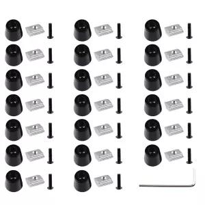 메이커호크 20 2020 알루미늄 압출 프로필용 방진 고무 랜딩 매트 피트 T 슬라이딩 너트 블록 사각 1pc