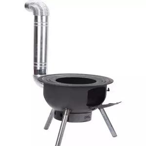 캠핑 굴뚝장작난로 업소용 화목 야외 원통형 군고구마기계 난방용품