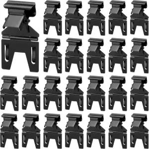 Zonon 30개 블랙 메탈 팝 클립 간판 스탠드 홀더 조정 가능한 상품 라벨 태그 홈 오피스 소매점