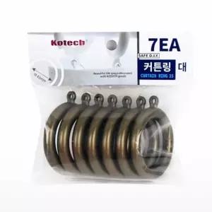 커튼링 대 7EA 황동 커튼집게 커텐고리 커튼악세사리 커튼부자재 커튼걸이 커튼고리 커텐링 커텐부속품 링