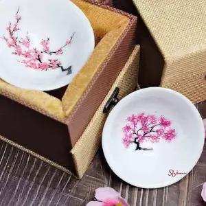 벚꽃 복숭아 매화 감성 술잔 캠핑 파티rst937