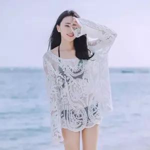 섹쉬 망사 커버업 비키니 화려한 바캉스 휴가 플라워 fjK7+9LkI