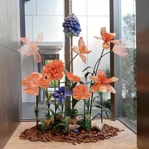 초이앤강 페이퍼플라워 행사장 포토존 종이꽃 페이퍼