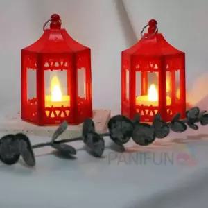 캔들 랜턴 레드 인테리어조명 캔들케이스모양조명 캔들케이스조명 특이한조명 캔들조명 건전지인테리어조