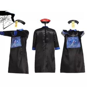 할로윈 코스프레 강시 의상 좀비 복장 코스튬 연극 분장용 무대 모자