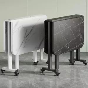 폴딩 테이블 이동식 아파트 거실 확장형 다이닝 원룸 공간절약 접이식