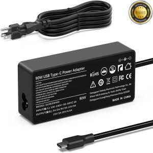 90W65W 노트북 충전기 USB 타입 C 크롬북 Hp 델 레노버 시리즈용 케이블 포함 어댑터 전원 공급 장치 코드