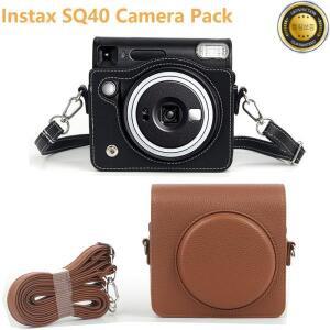 PU 레트로 카메라 가방 후지필름 인스탁스 SQ40 빈티지 가죽 케이스 맞춤 보관 사진