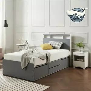 수납형 슈퍼싱글 침대프레임 USB 포근한 hPb5+3LIX