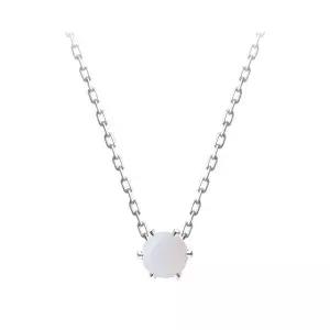 [NS홈쇼핑][미니아트] 92.5 실버 4mm 오팔 큐빅 체인 은 목걸이[35790585]