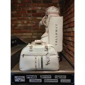 캘러웨이 26 여성 휠 캐디백 세트 화이트 핑크