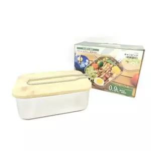 304스테인리스 대나무 900ML 감성 캠핑런치박스 304스테인리스