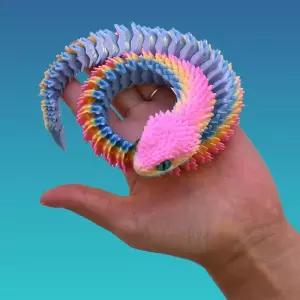 자광 3D 입체방울뱀 완구 관절뱀 토이 움직이는 모형 피젯 컬렉션 장난감