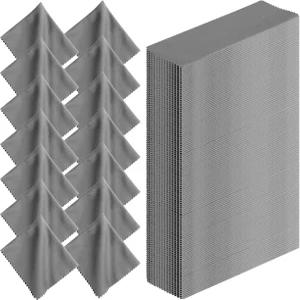 Treela 200개 극세사 유리 청소포 6 x 7인치 안경 청소기 카메라 렌즈 휴대폰 LCD TV 화면 노트북